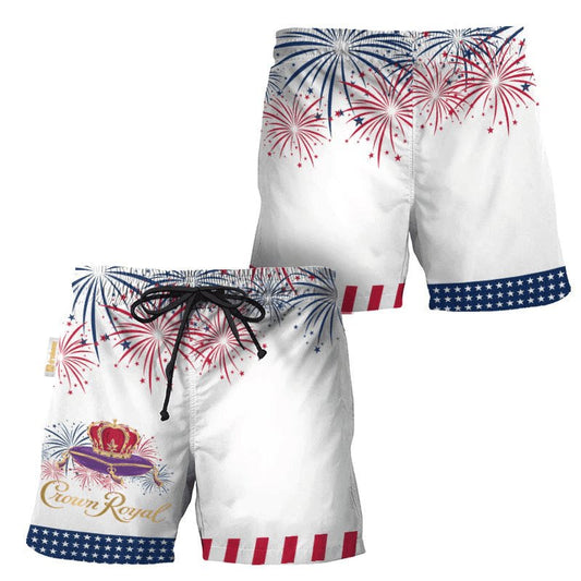 Crown Royal American Independence Day Swim Trunks - VinoVogue.com