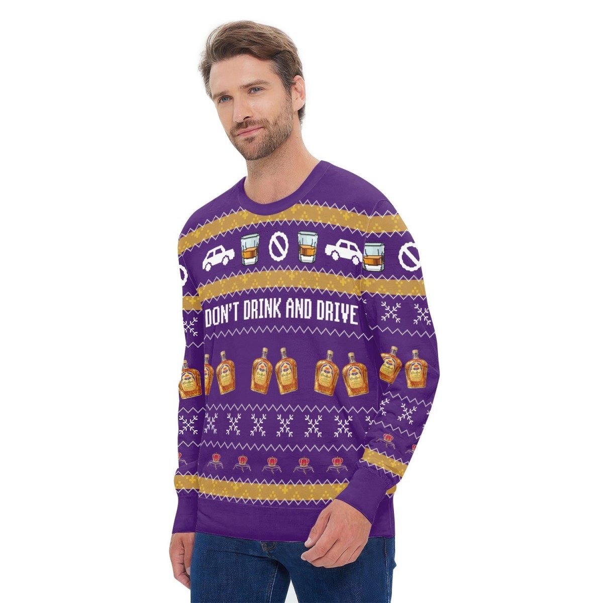 Crown Royal Don't Drink And Drive Ugly Sweater - VinoVogue.com