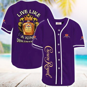 Crown Royal Live Like A King Baseball Jersey - VinoVogue.com