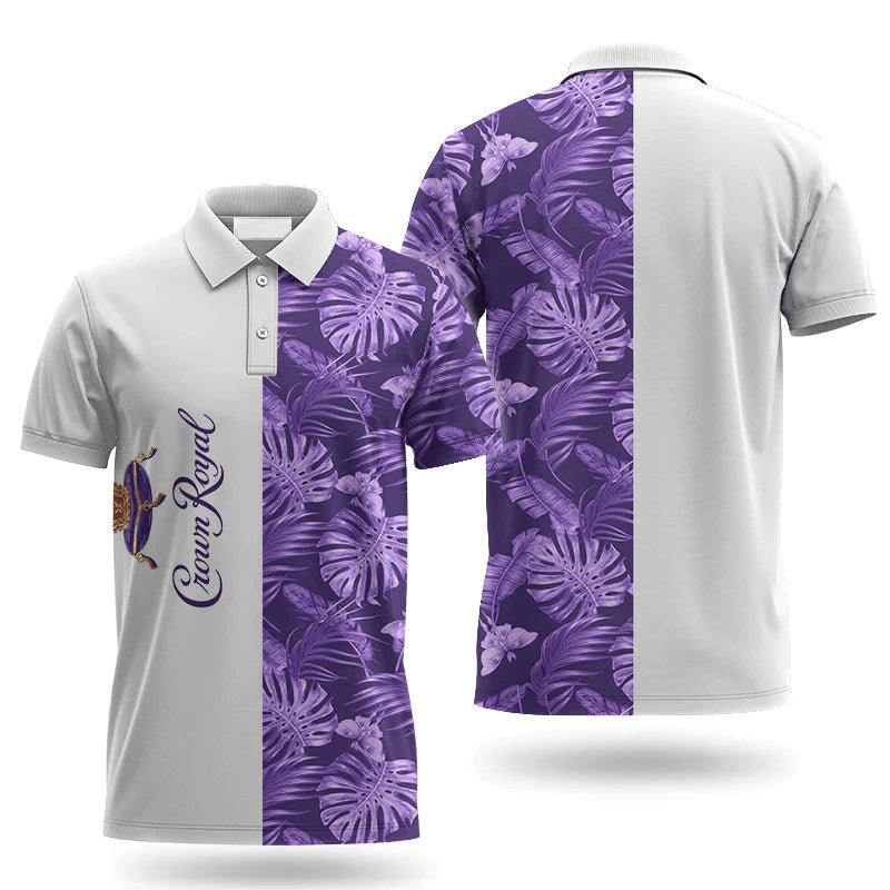 Crown Royal Swiss Cheese Leaf Polo Shirt - VinoVogue.com