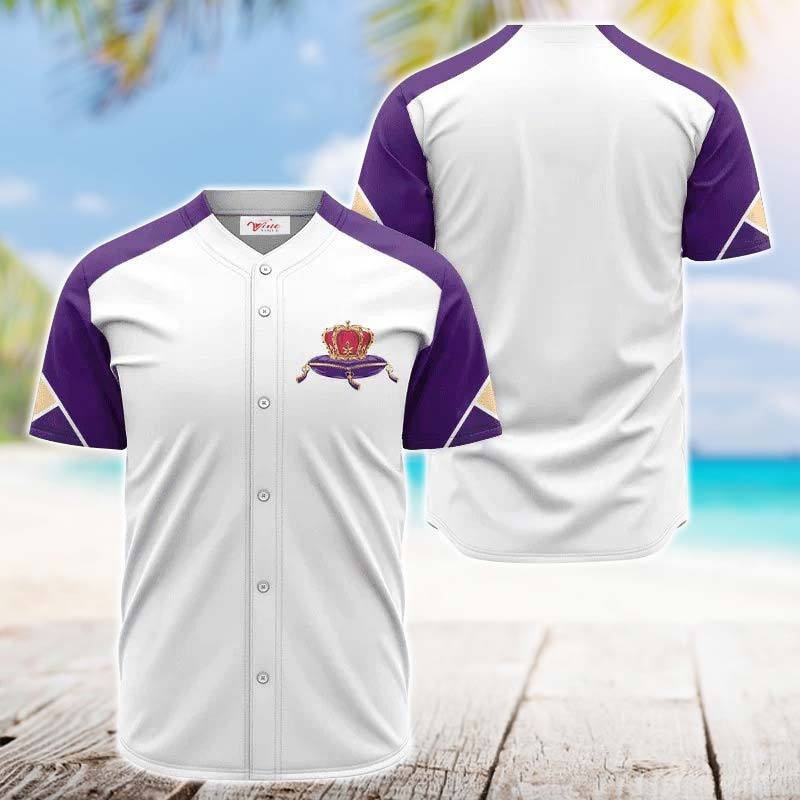 Crown Royal White And Purple Jersey Shirt - VinoVogue.com