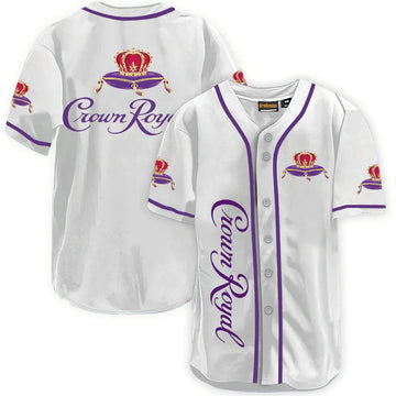 Crown Royal White Baseball Jersey - VinoVogue.com