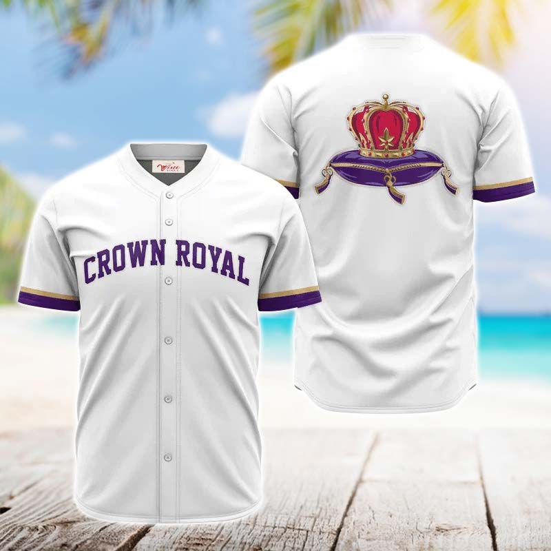 Crown Royal White Jersey Shirt - VinoVogue.com