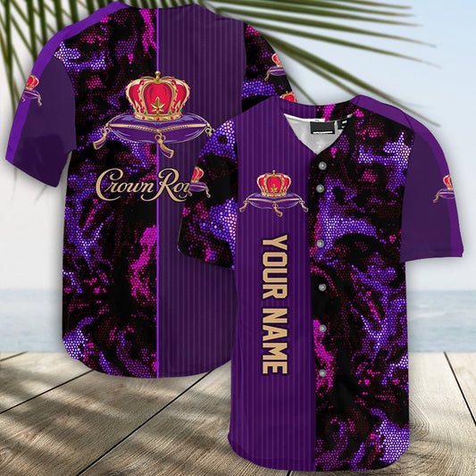 Personalized Crown Royal Galaxy Mosaic Jersey Shirt - VinoVogue.com