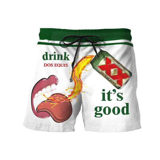 Drink Dos Equis It's Good Swim Trunks - VinoVogue.com