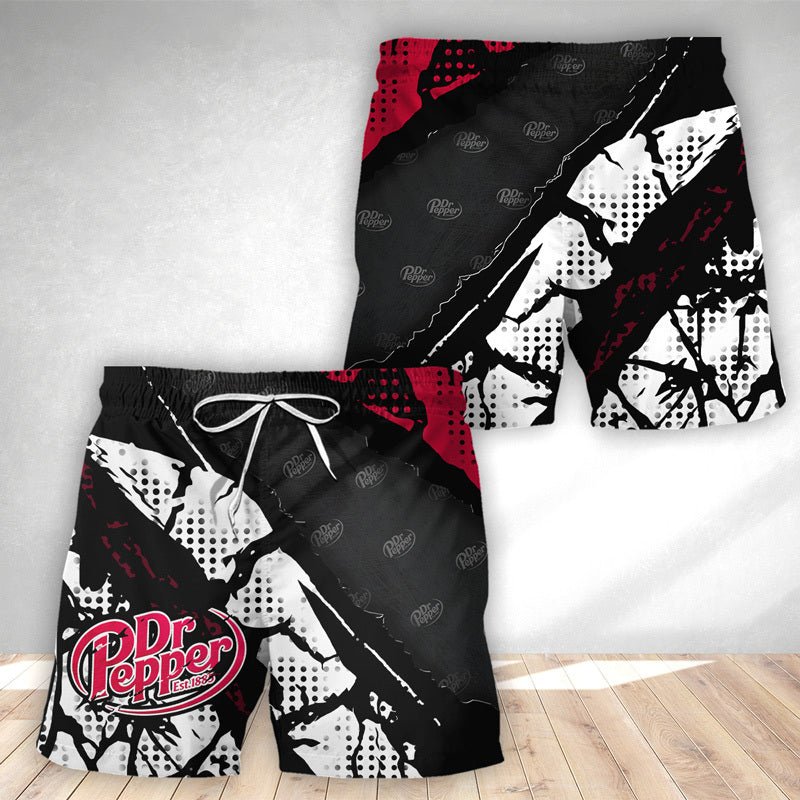 Halftone Dr Pepper Swim Trunks - VinoVogue.com