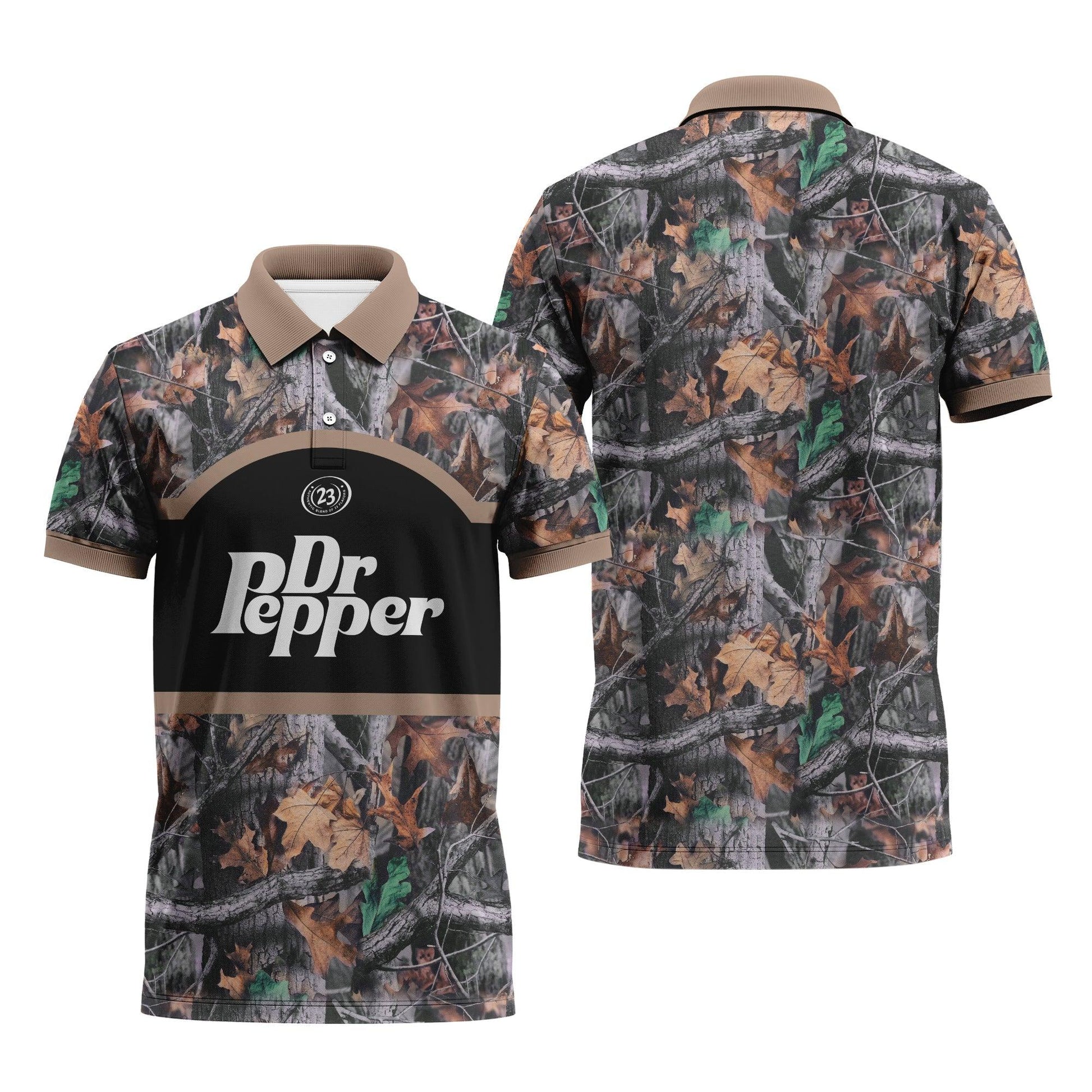Dr Pepper Camouflage Polo Shirt