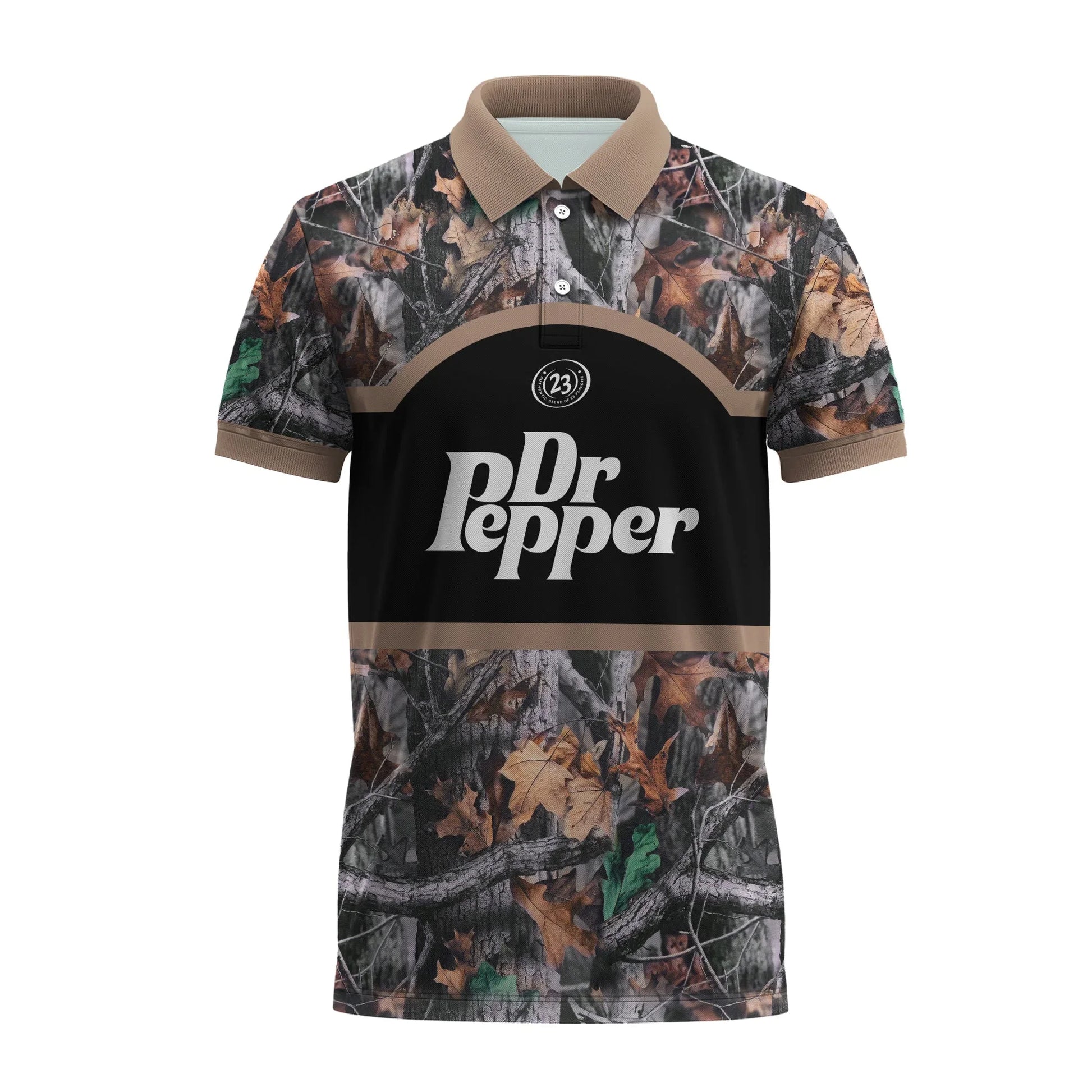 Dr Pepper Camouflage Polo Shirt