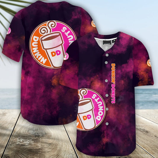 Dunkin' Donuts Colorful Smoke Jersey Shirt - VinoVogue.com