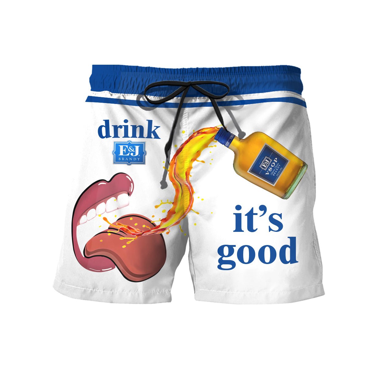 Drink E&J Brandy It's Good Swim Trunks - VinoVogue.com