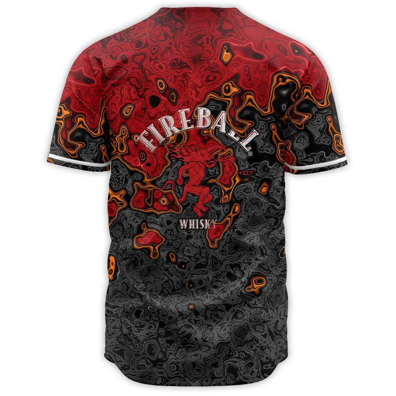 Holographic Colorful Fireball Baseball Jersey - VinoVogue.com