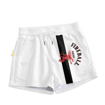 Fireball White Basic Women's Casual Shorts - VinoVogue.com