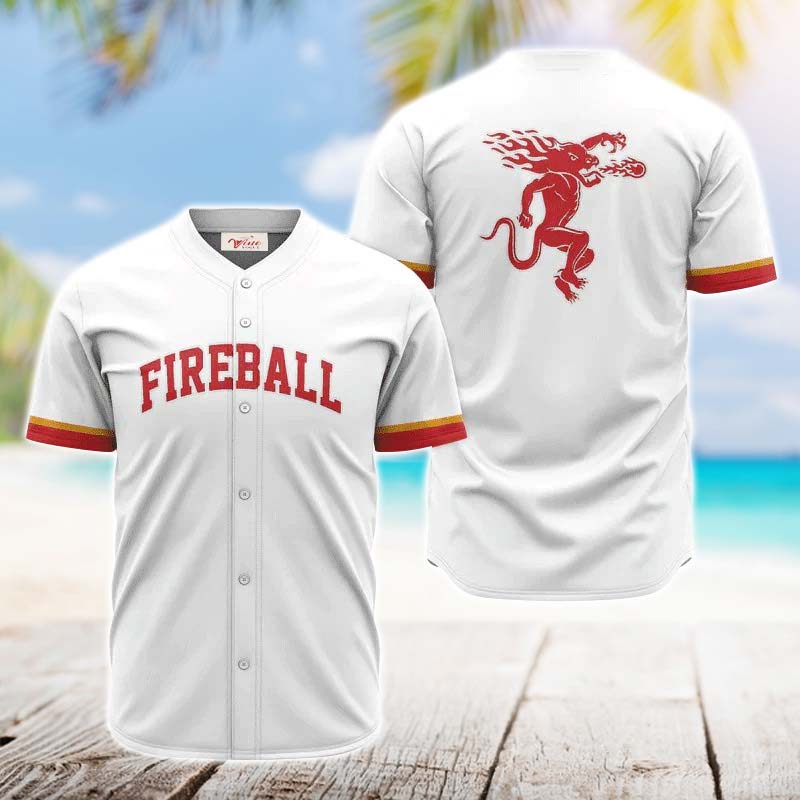 Fireball White Jersey Shirt - VinoVogue.com