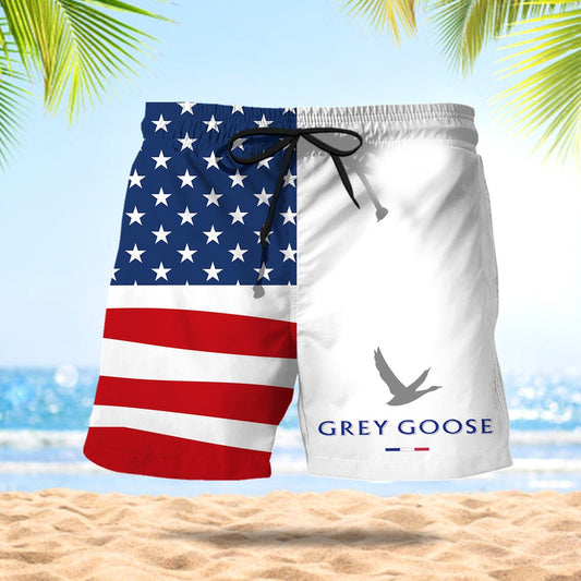 Grey Goose American Flag Swim Trunks - VinoVogue.com