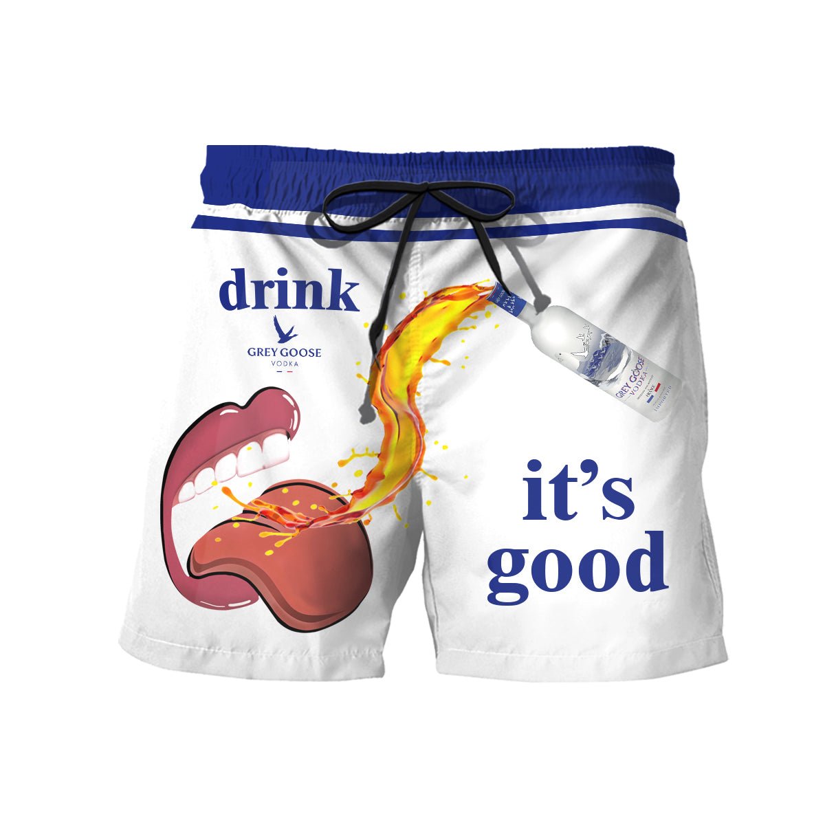 Drink Grey Goose It's Good Swim Trunks - VinoVogue.com