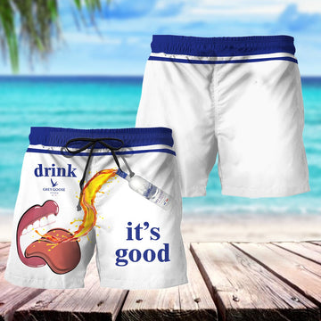 Drink Grey Goose It's Good Swim Trunks - VinoVogue.com