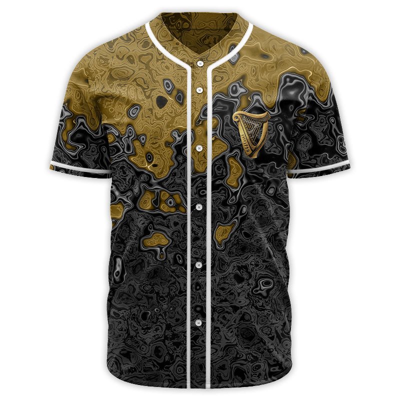 Holographic Colorful Guinness Baseball Jersey - VinoVogue.com