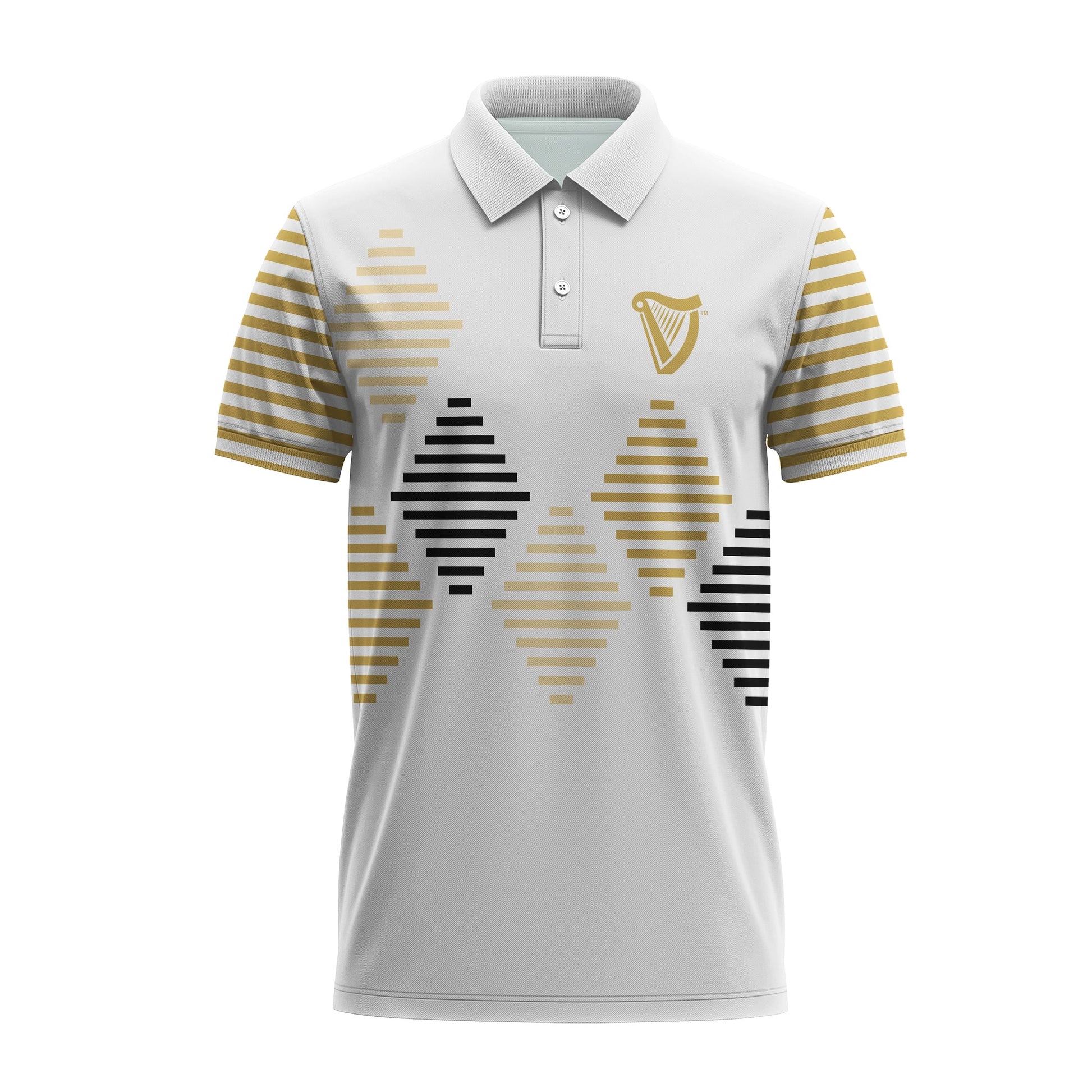 Guinness Diamond Stripe Polo Shirt