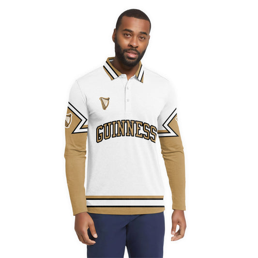  Guinness Fieldcore Golf Long Sleeve Polo Shirt