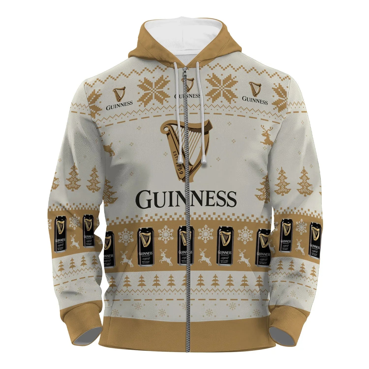Guinness Snowy Sips Pullover & Zip Hoodie