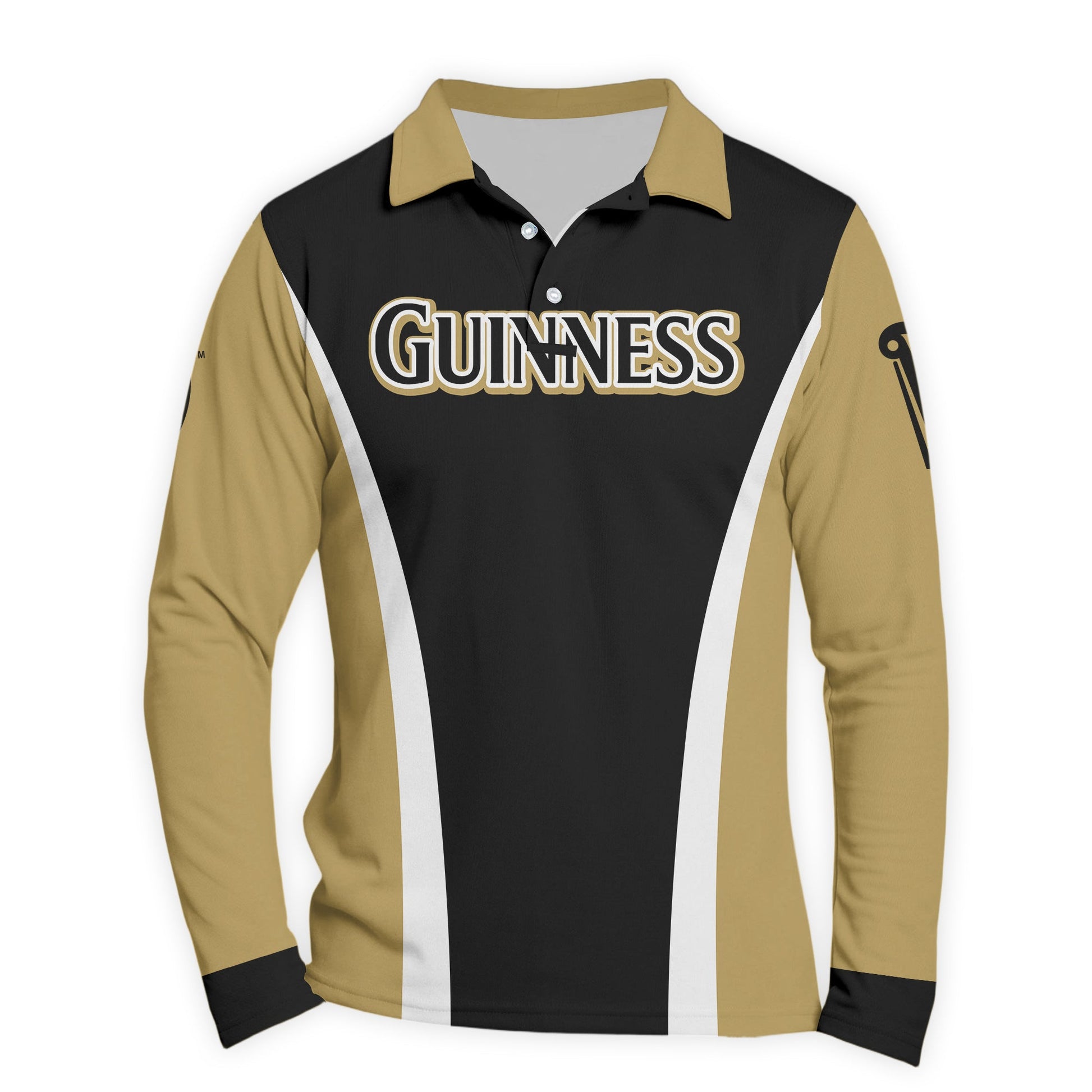 Guinness Summit Flow Golf Long Sleeve Polo Shirt