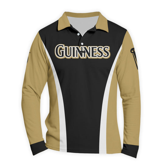  Guinness Summit Flow Golf Long Sleeve Polo Shirt