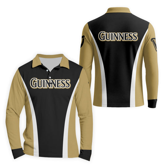  Guinness Summit Flow Golf Long Sleeve Polo Shirt