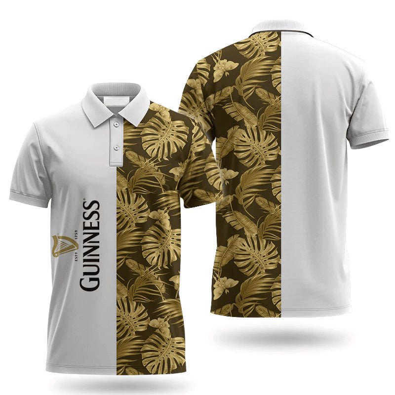 Guinness Swiss Cheese Leaf Polo Shirt - VinoVogue.com