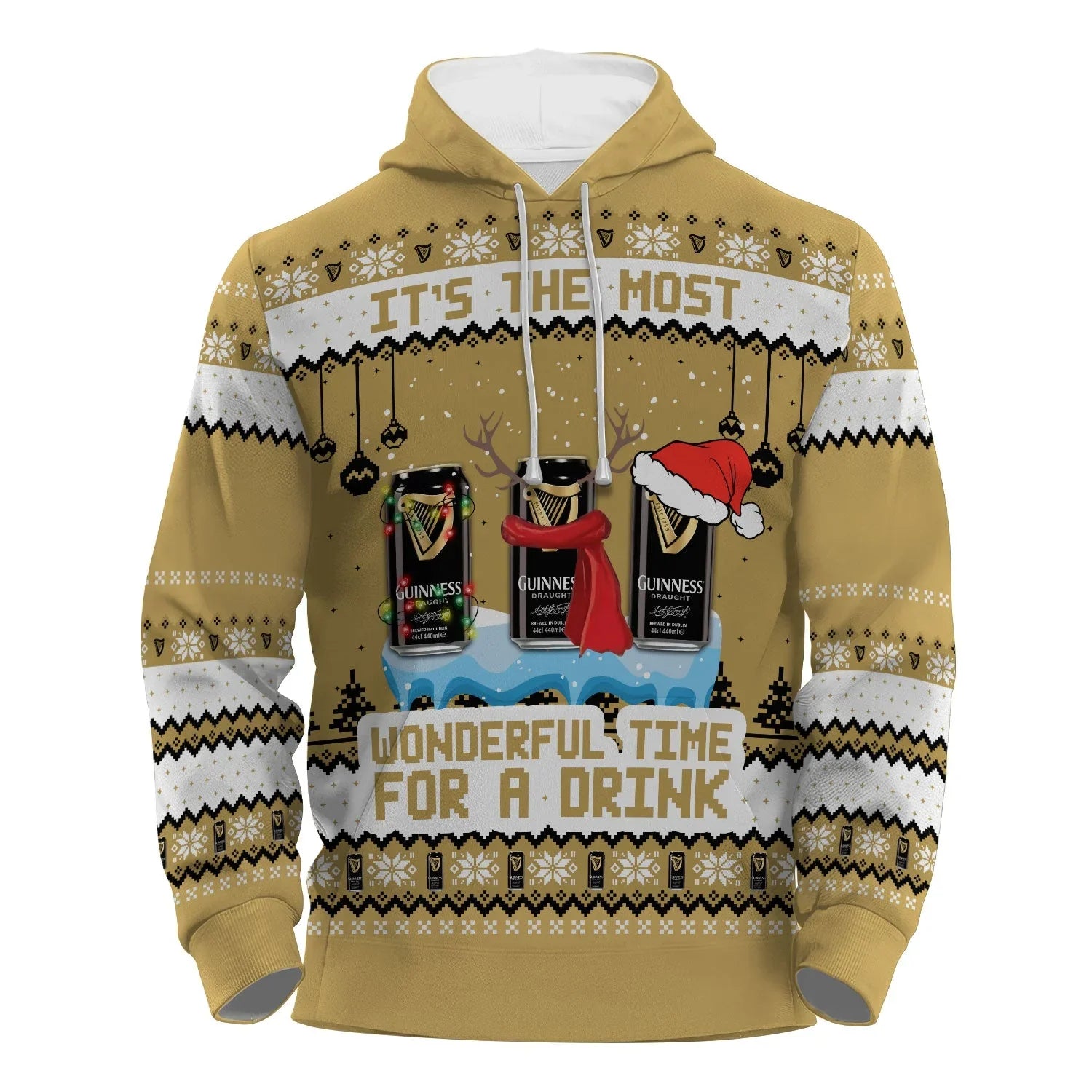 Guinness The Most Wonderful Time Pullover & Zip Hoodie