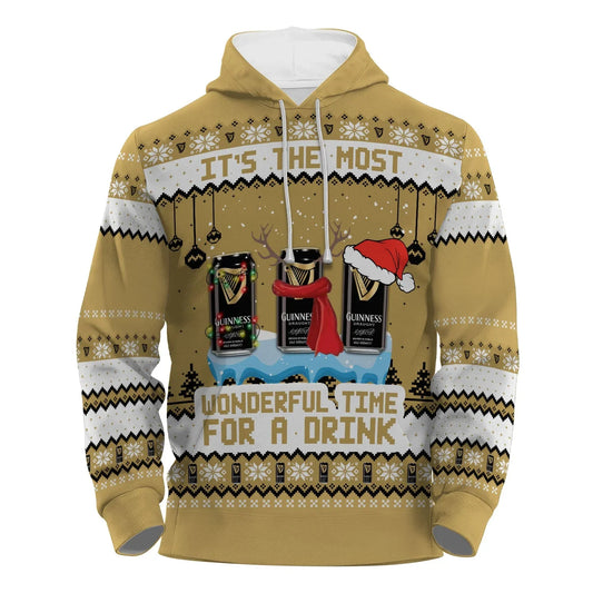 Guinness The Most Wonderful Time Pullover & Zip Hoodie
