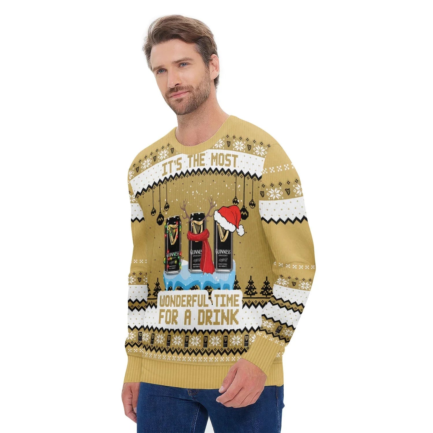 Guinness The Most Wonderful Time Ugly Sweater