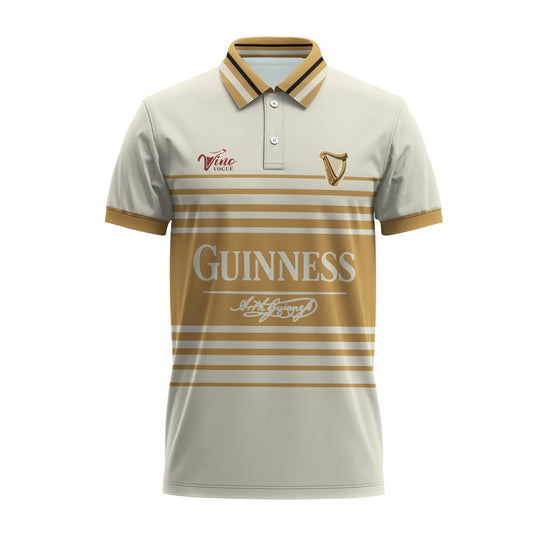  Guinness Vintage Stripe Polo Shirt