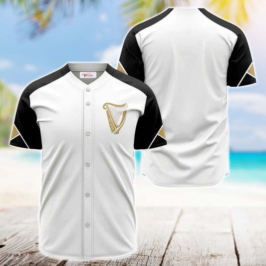 Guinness White And Black Jersey Shirt - VinoVogue.com