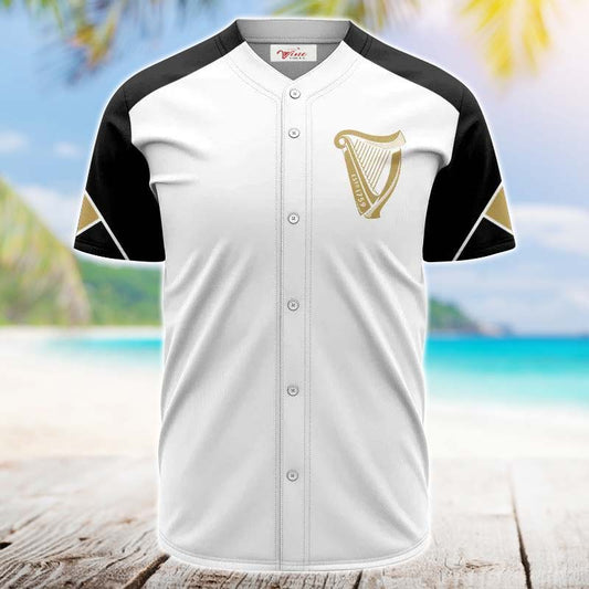 Guinness White And Black Jersey Shirt - VinoVogue.com