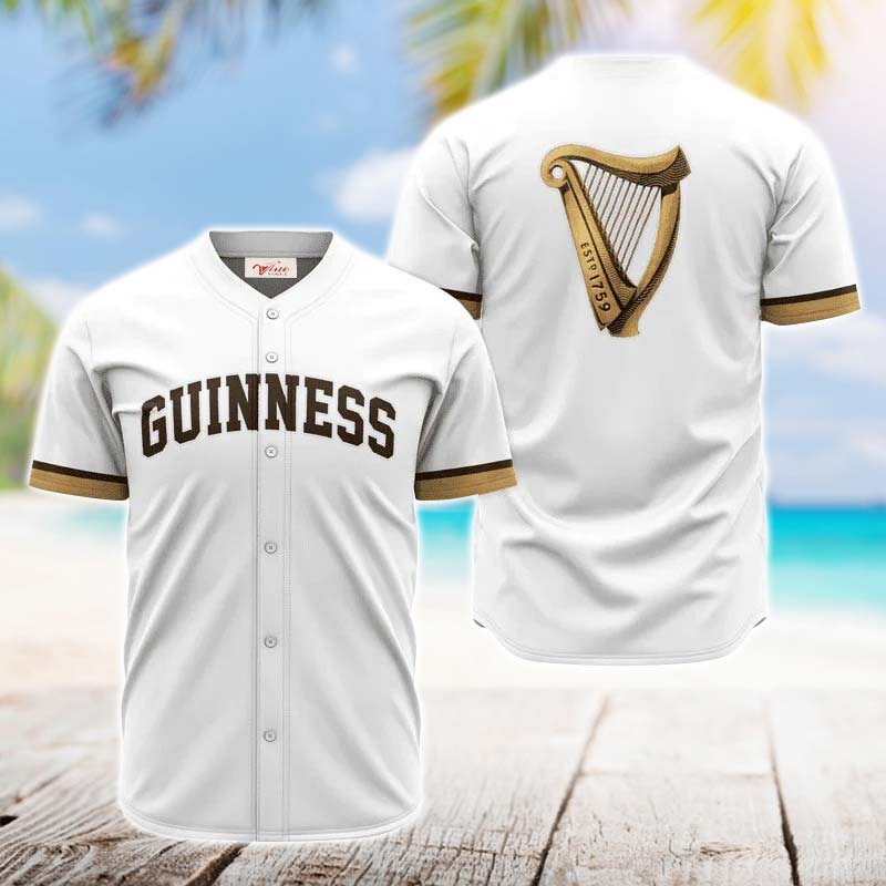 Guinness White Jersey Shirt - VinoVogue.com
