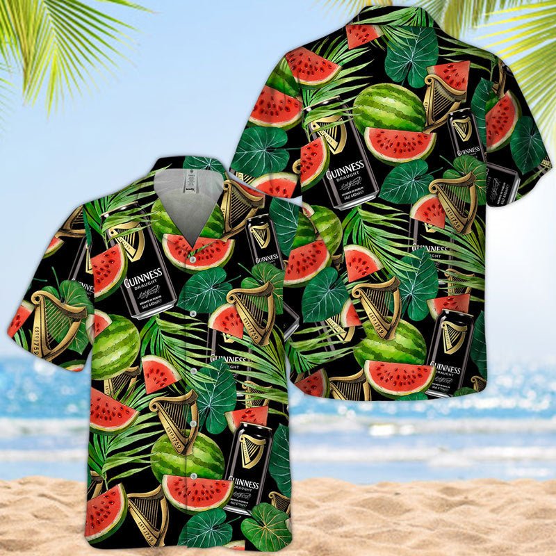 Guinness Watermelon Hawaiian Shirt - VinoVogue.com