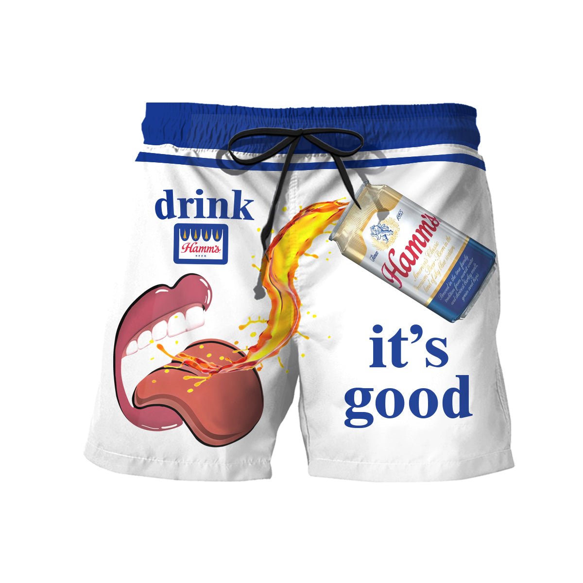 Drink Hamm's Beer It's Good Swim Trunks - VinoVogue.com