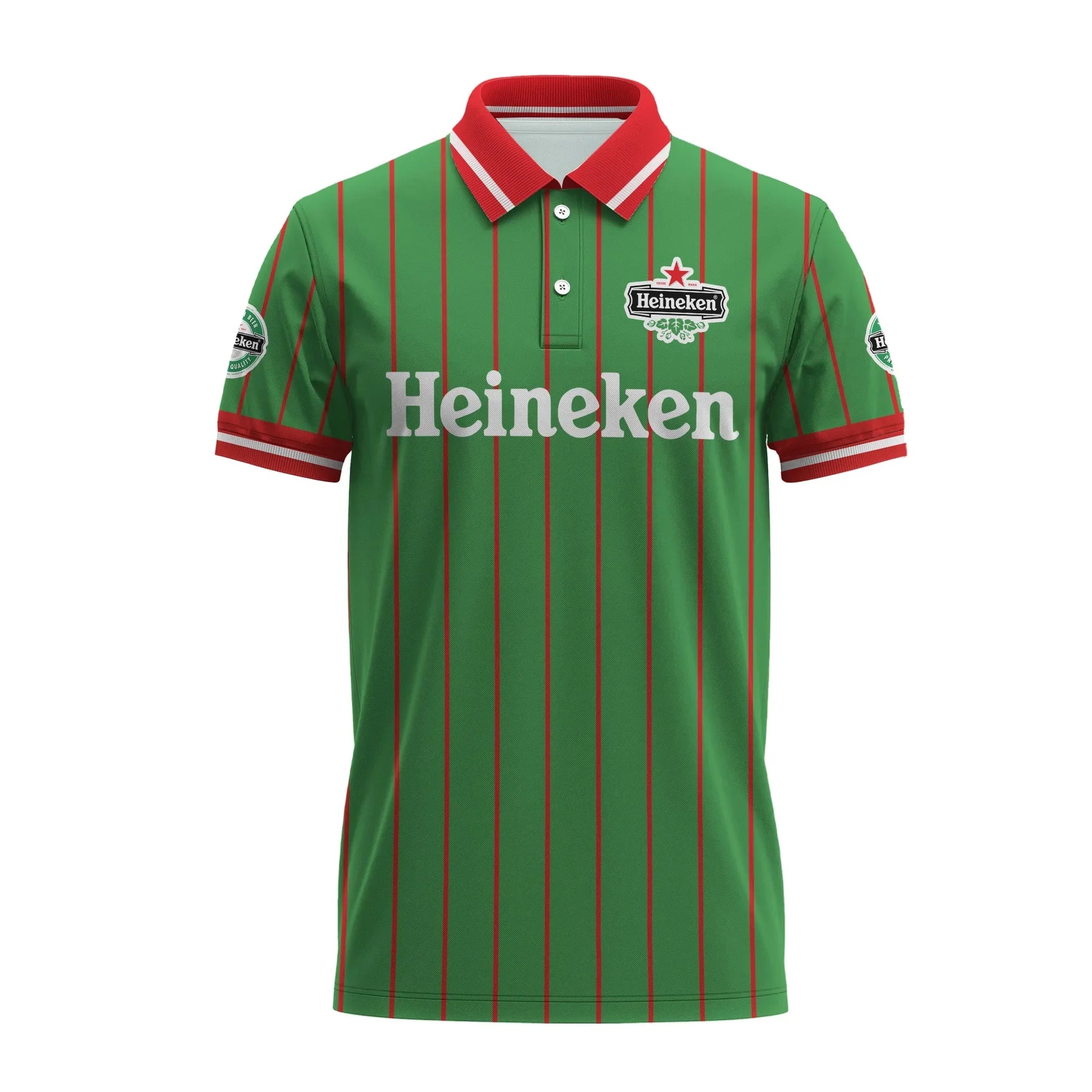 Heineken Pinstripe Classic Polo Shirt