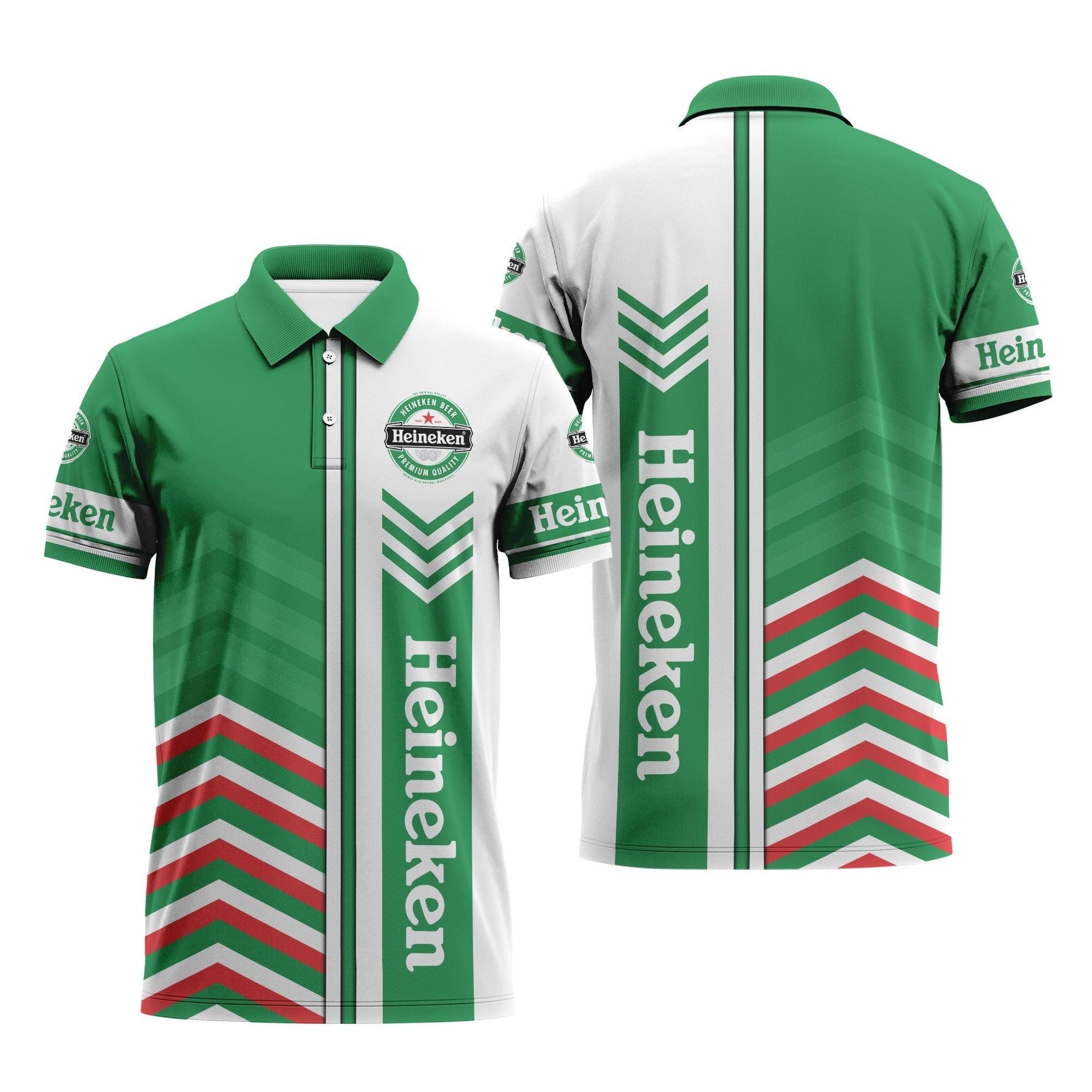 Heineken Racing Stripe Polo Shirt