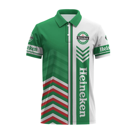 Heineken Racing Stripe Polo Shirt