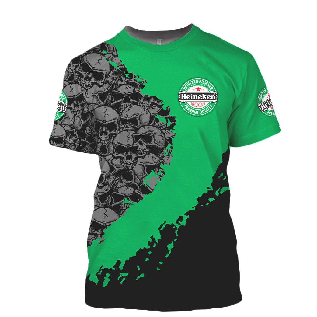 Personalized Heineken Skulls T-Shirt