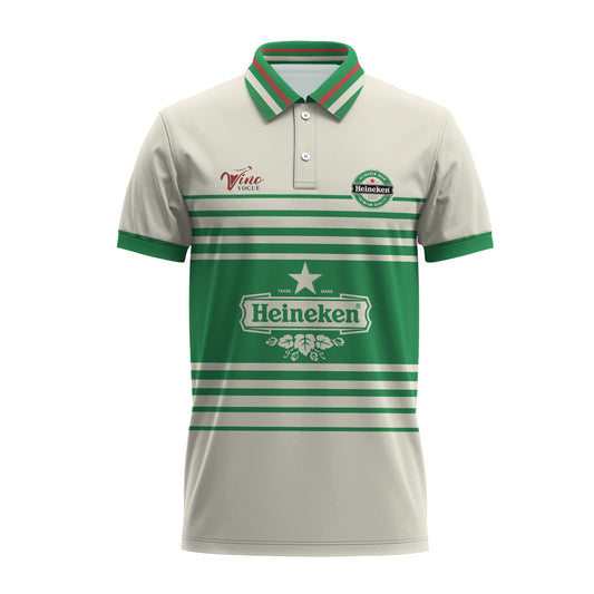  Heineken Vintage Stripe Polo Shirt