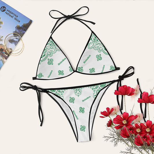 Heineken Wild Paisley Triangle Beach Bikini - VinoVogue.com