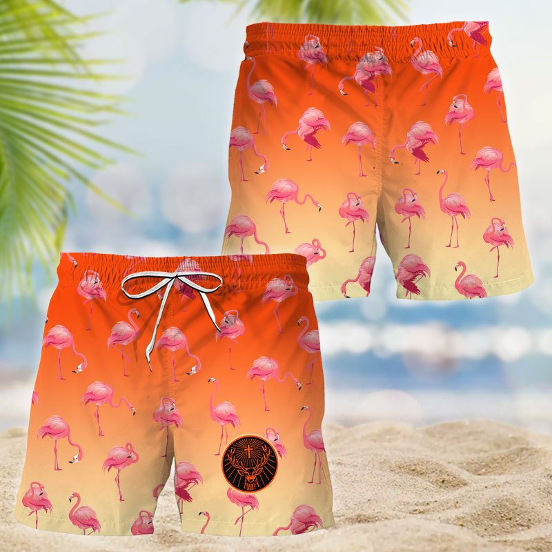 Jagermeister Flamingo Hawaiian Shirt And Shorts Set - VinoVogue.com