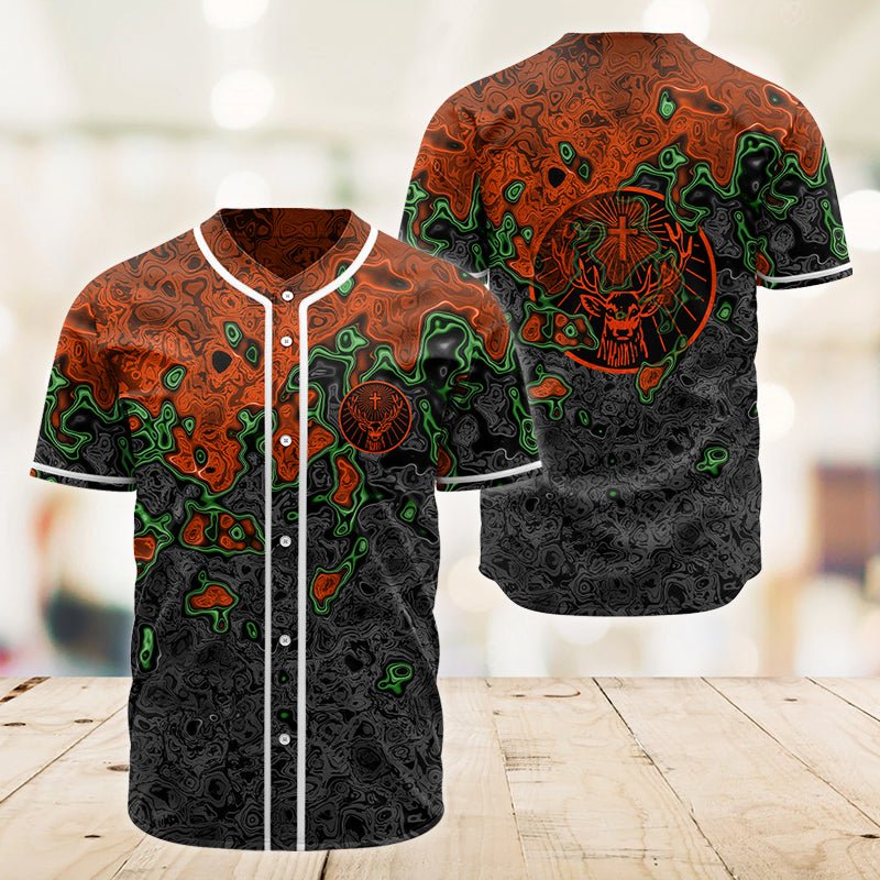 Holographic Colorful Jagermeiser Baseball Jersey - VinoVogue.com