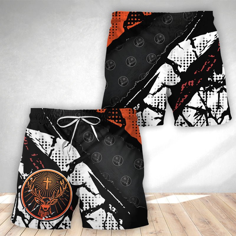 Halftone Jagermeister Swim Trunks - VinoVogue.com