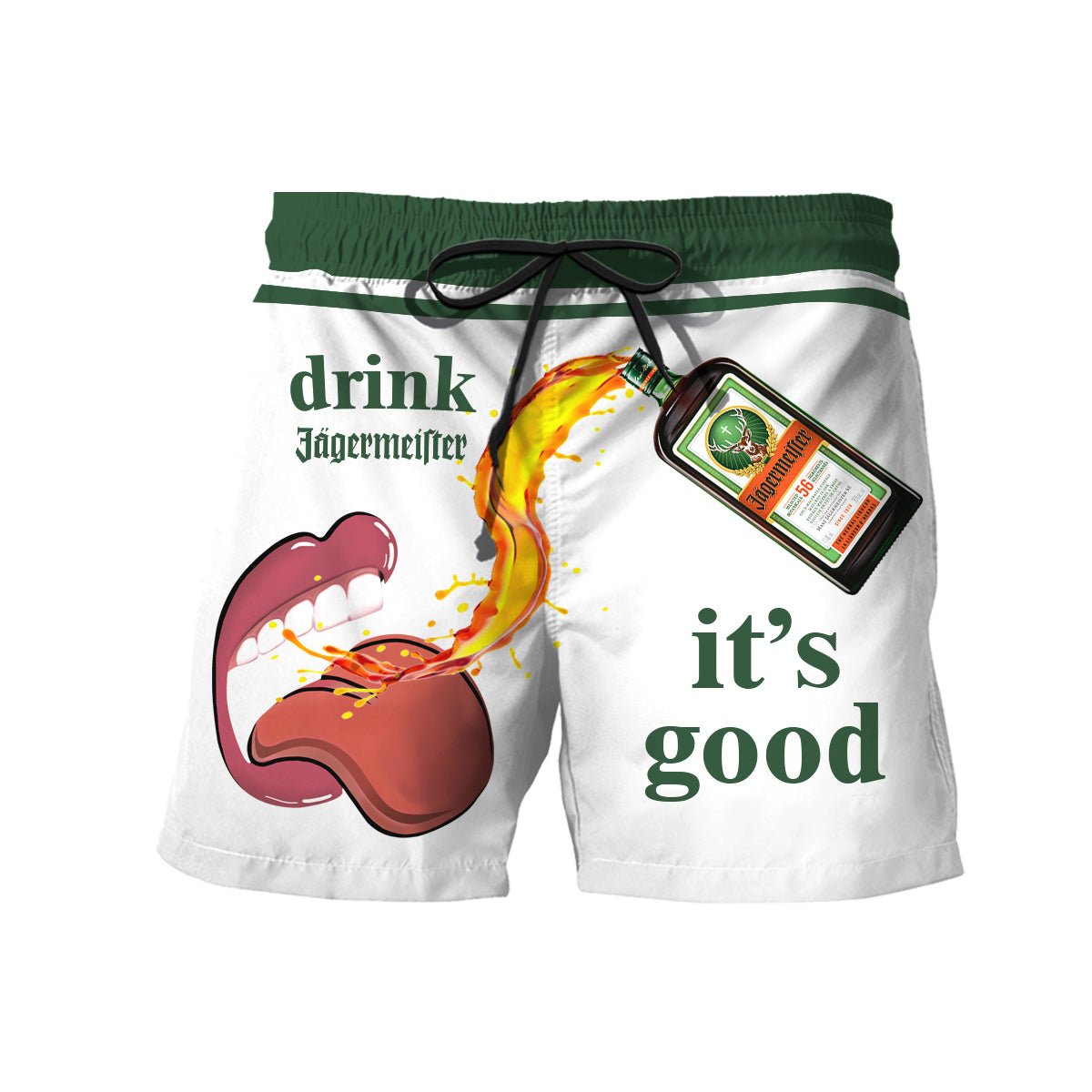 Drink Jagermeister It's Good Swim Trunks - VinoVogue.com