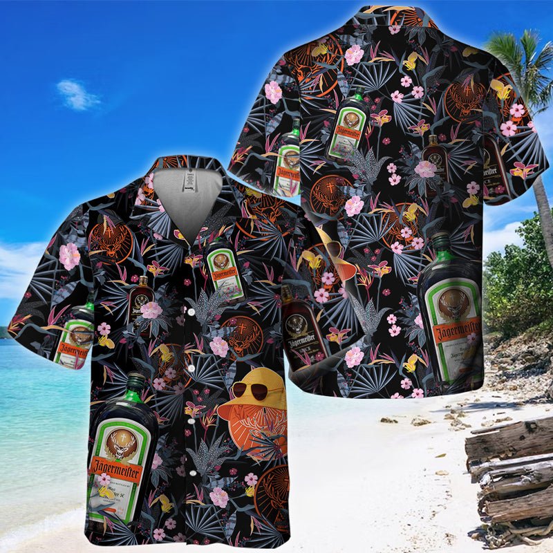 Jagermeister Floral Summer Hawaiian Shirt - VinoVogue.com