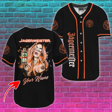 Personalized Jagermeiser's Sweet Lady Baseball Jersey - VinoVogue.com