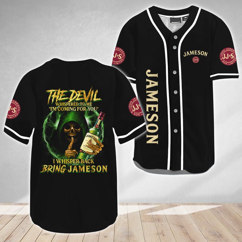 The Devil Whispered Jameson Baseball Jersey - VinoVogue.com